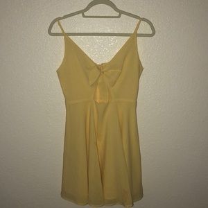 yellow mini dress